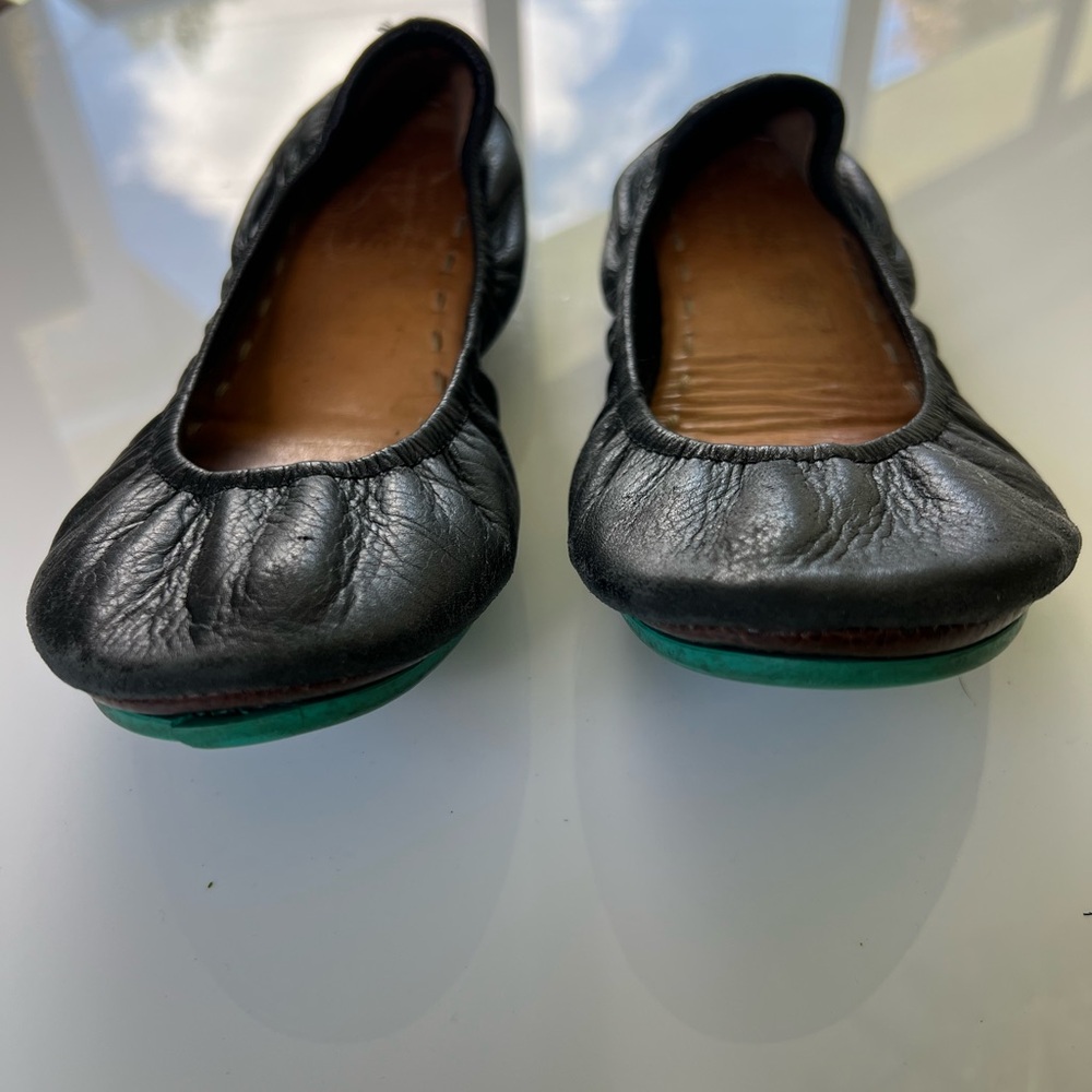 Tieks Black Leather Women's Ballet Flats